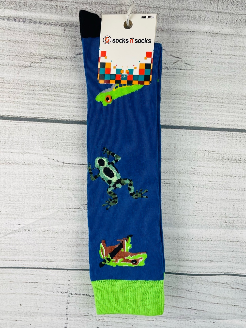 Socks n Socks Women's One Size Knee High Cute Frog Theme Socks - NEW 1 Pair